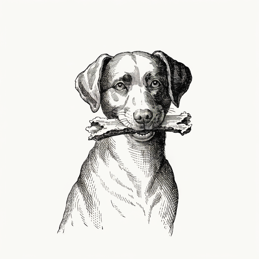 Ilustración de Mordiscos Saludables Prandy para perros